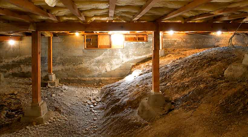 Home crawl space